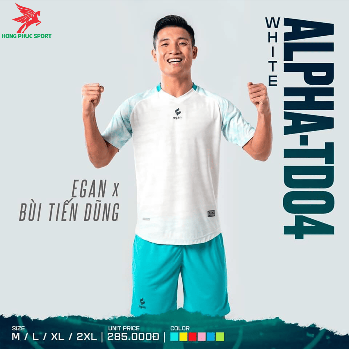 BỘ QUẦN ÁO ĐẤU KHÔNG LOGO CP EGAN ALPHA-TD04 2021 MÀU TRẮNG – HÀNG VIỆT NAM