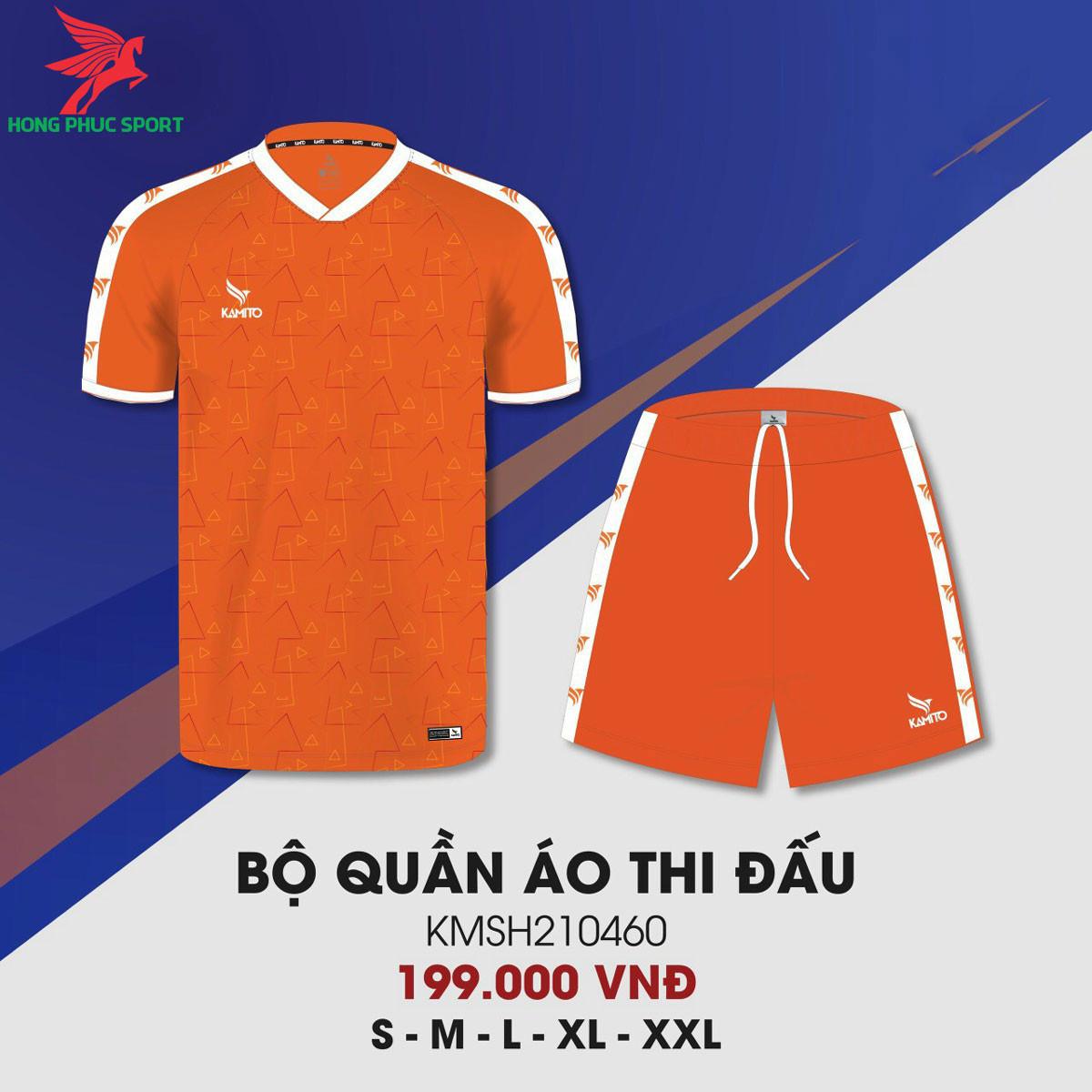  Áo đá banh không logo KAMITO ĐÀ NẴNG 2021 màu Cam