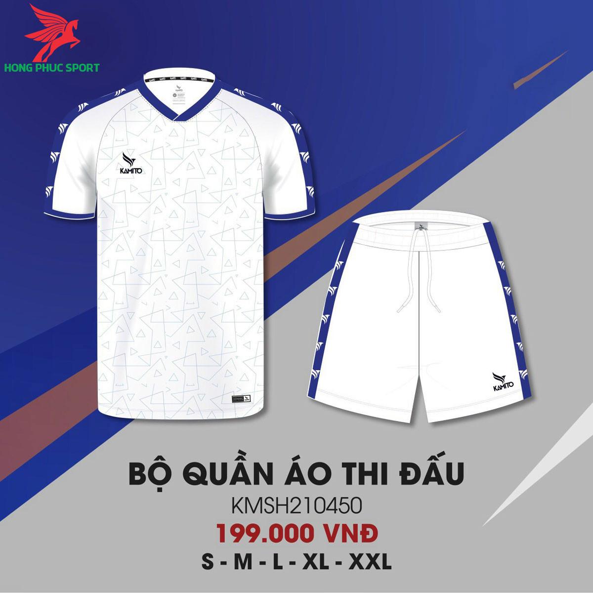  Áo đá banh không logo KAMITO ĐÀ NẴNG 2021 màu Trắng 