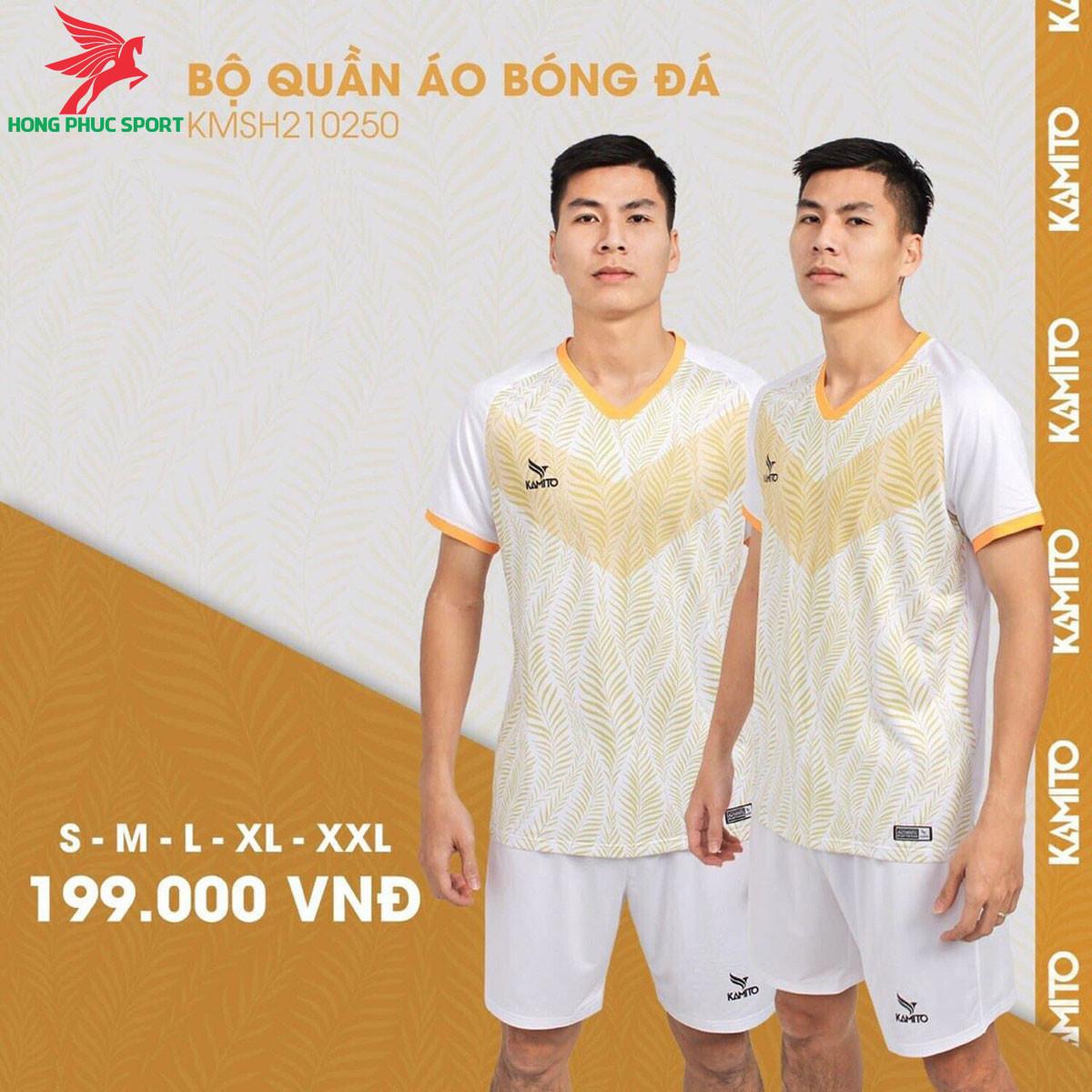  Áo đá banh không logo KAMITO KMSH2102 màu Vàng 