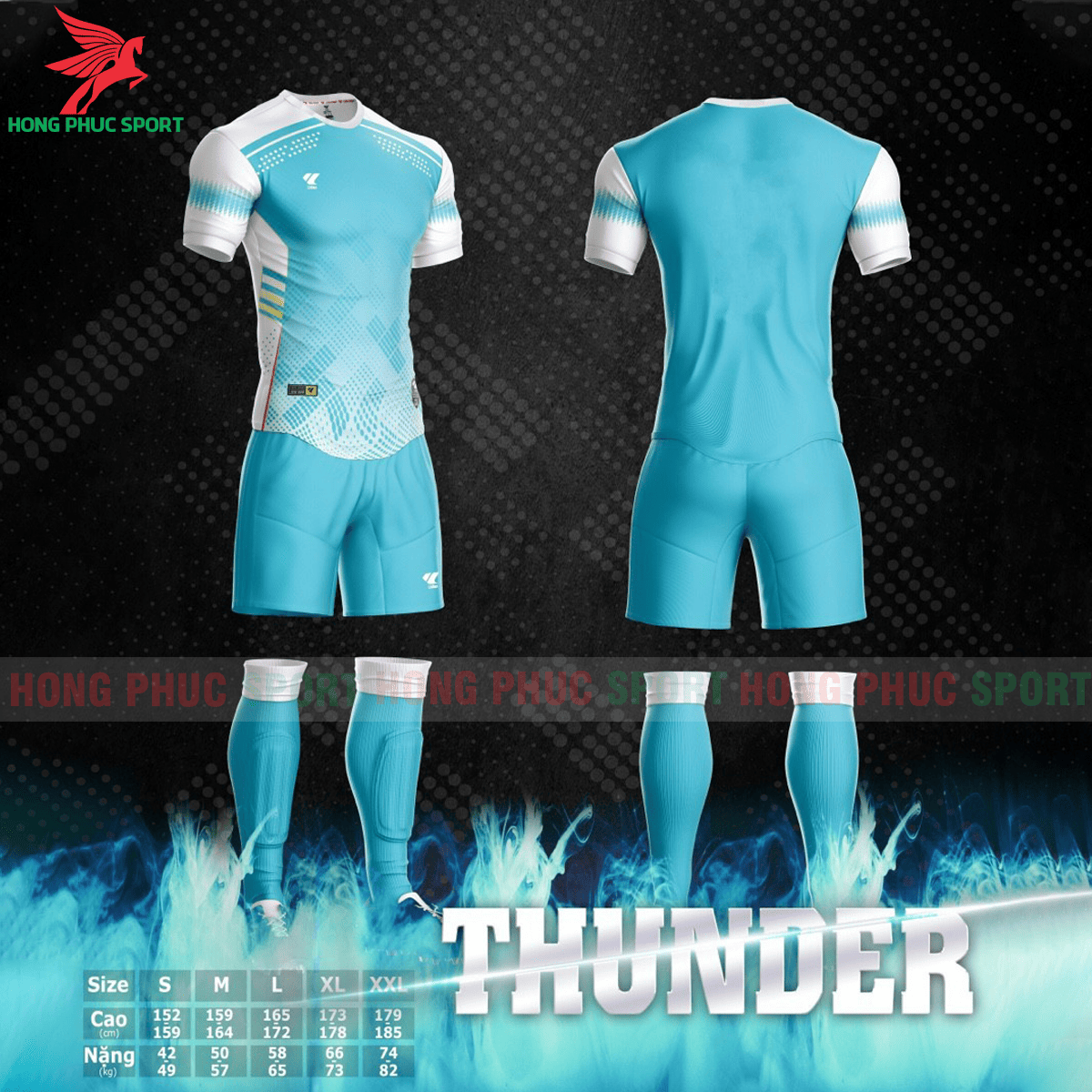 BỘ QUẦN ÁO ĐẤU KHÔNG LOGO LIDAS THUNDER 2021 MÀU XANH DA – HÀNG VIỆT NAM