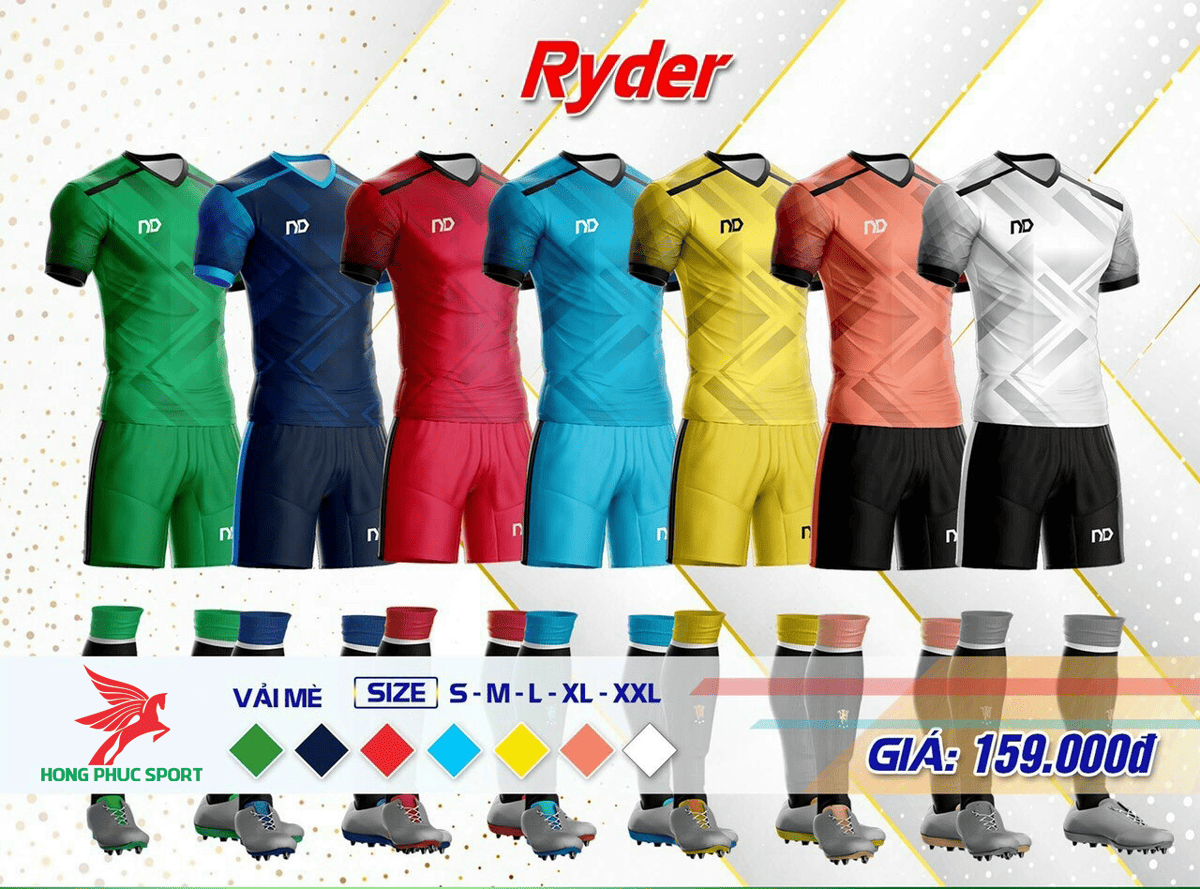 áo đá bóng không logo ND Ryder 2021