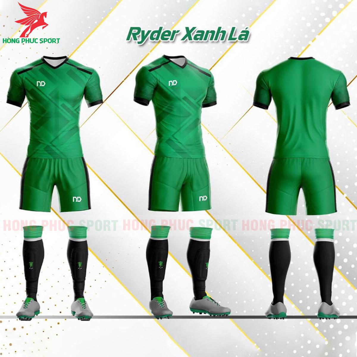 BỘ QUẦN ÁO ĐẤU KHÔNG LOGO ND RYDER 2021 MÀU XANH LÁ - VẢI MÈ
