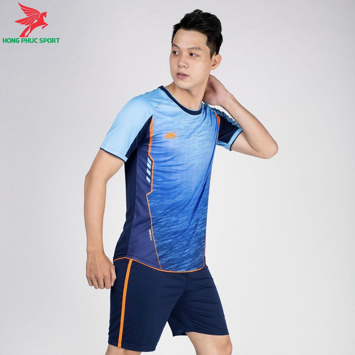 áo bóng đá không logo Riki Grambor Xanh dương