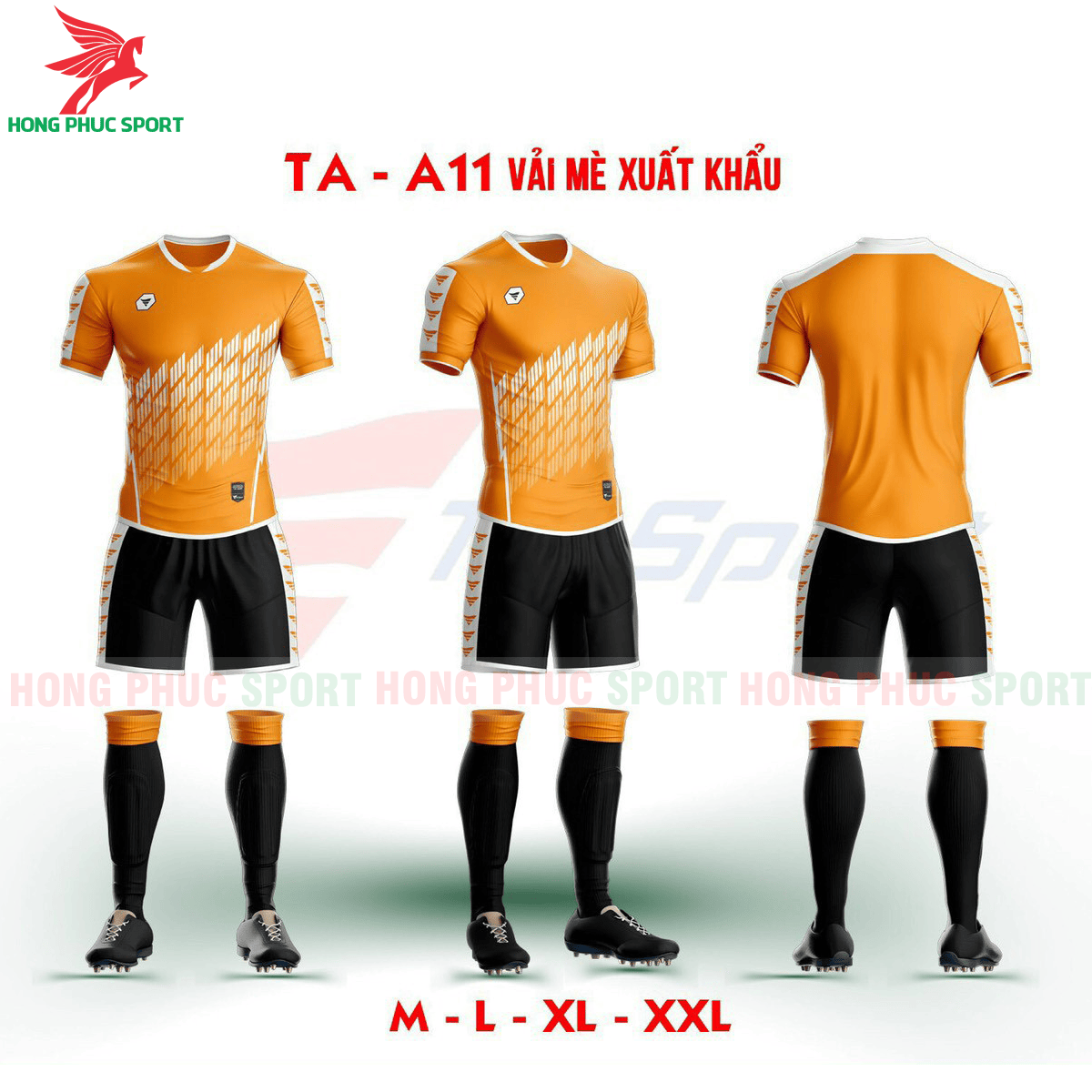 Áo bóng đá không logo TA-A11 màu Cam