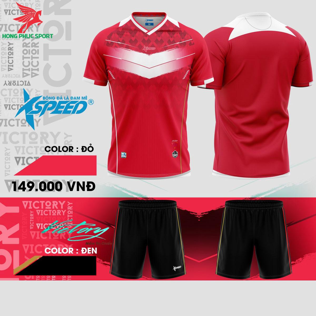 Áo đá banh không logo Xspeed S8 Đỏ