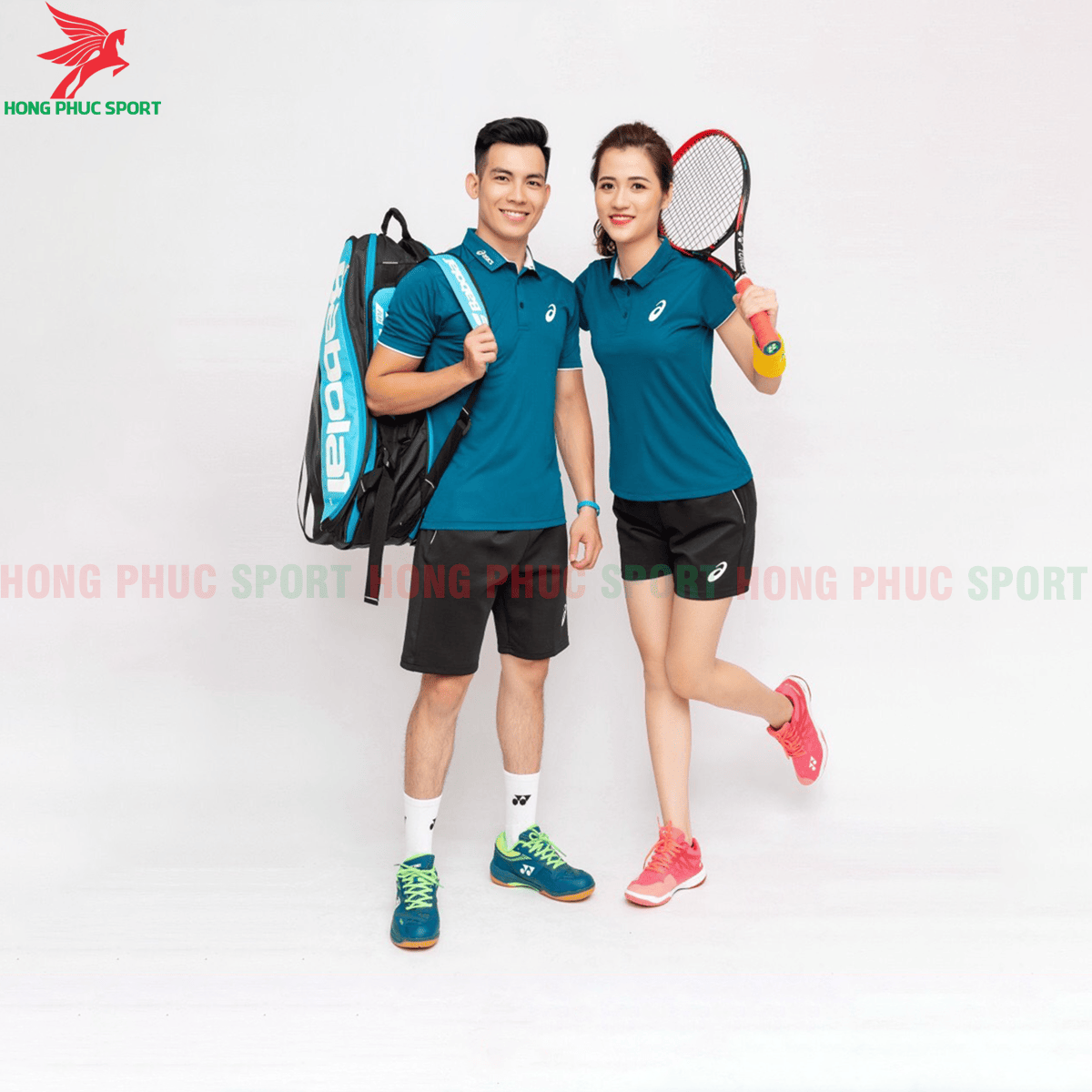 BỘ QUẦN ÁO THI ĐẤU TENNIS ASIC 2020 MÀU XANH BÍCH