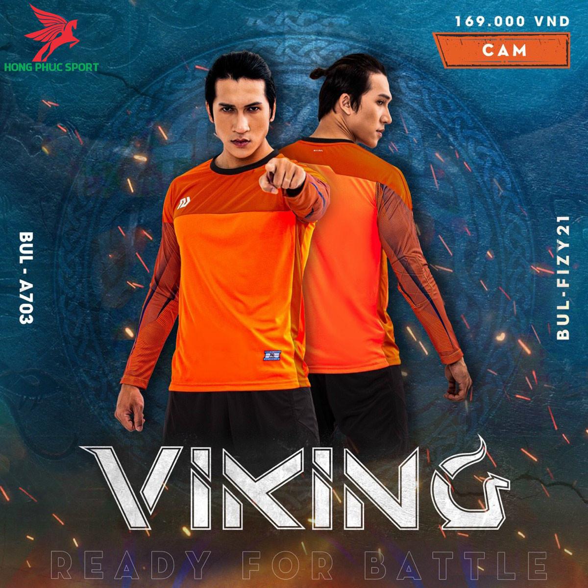 Áo bóng đá thủ môn Bulbal Viking 2021 màu cam