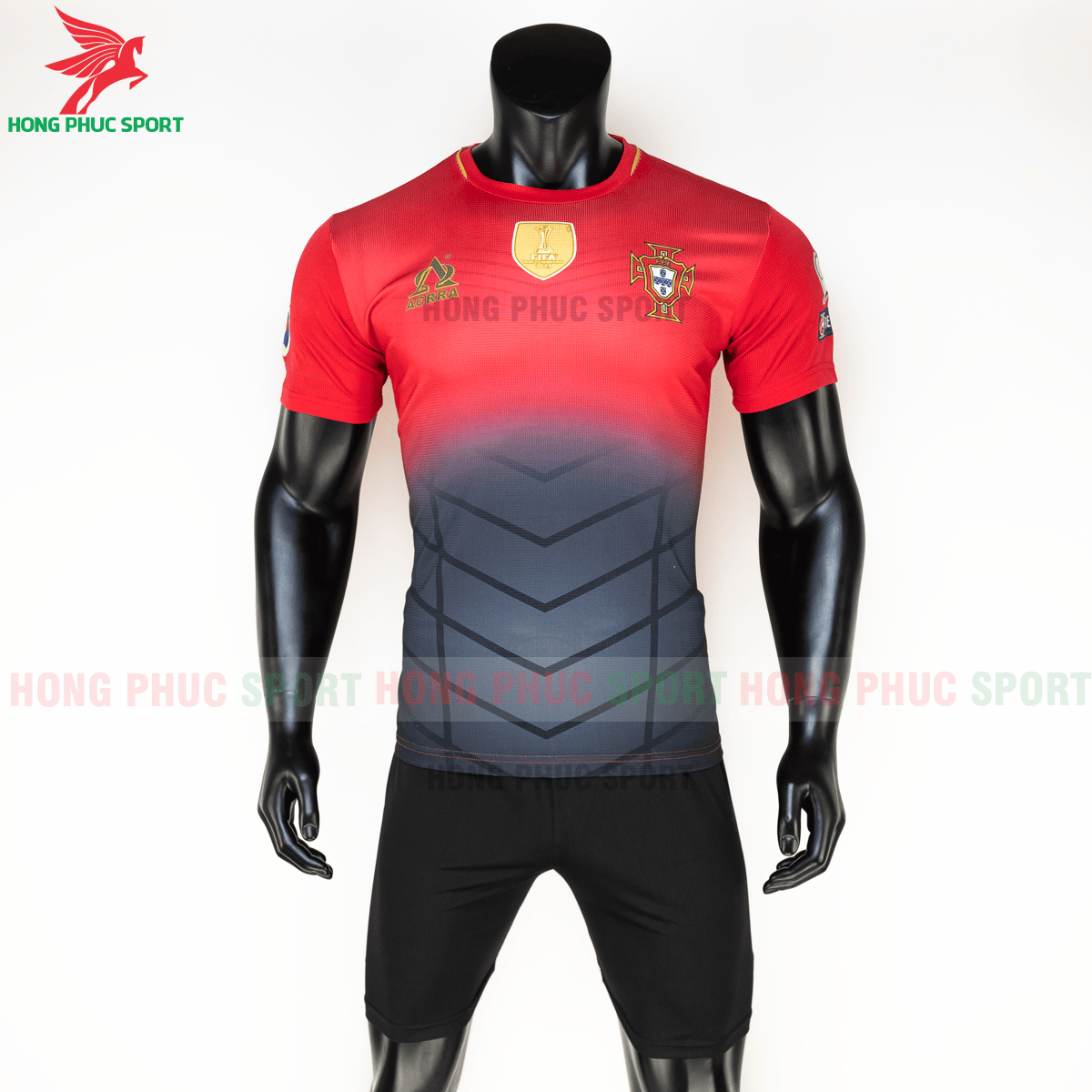 Áo tuyển Bồ Đào Nha 2020 phiên bản Fan hàng dệt (trước)