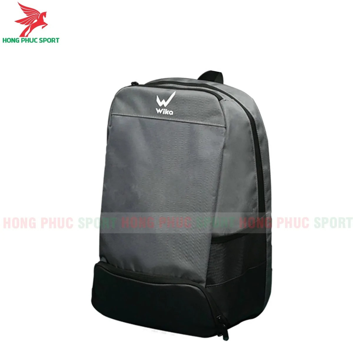 Balo thể thao WIKA Pro 02 xám vải dù cao cấp chống thấm nước