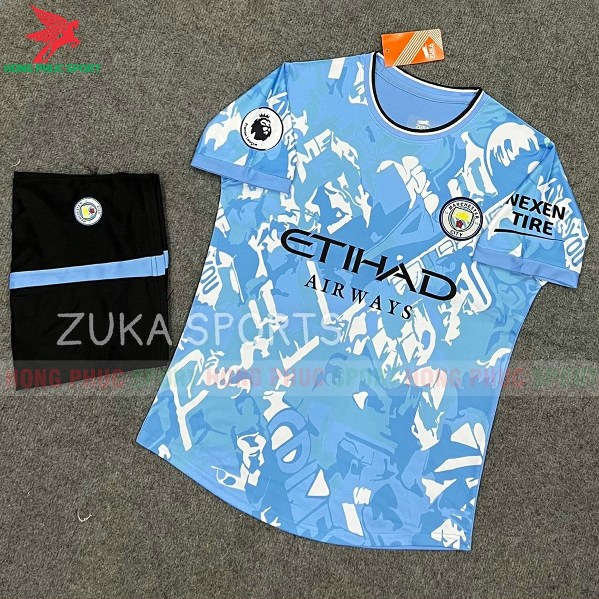 BỘ QUẦN ÁO BÓNG ĐÁ FAN MANCHESTER CITY 2022 XANH BIỂN – THUN LẠNH CAO CẤP