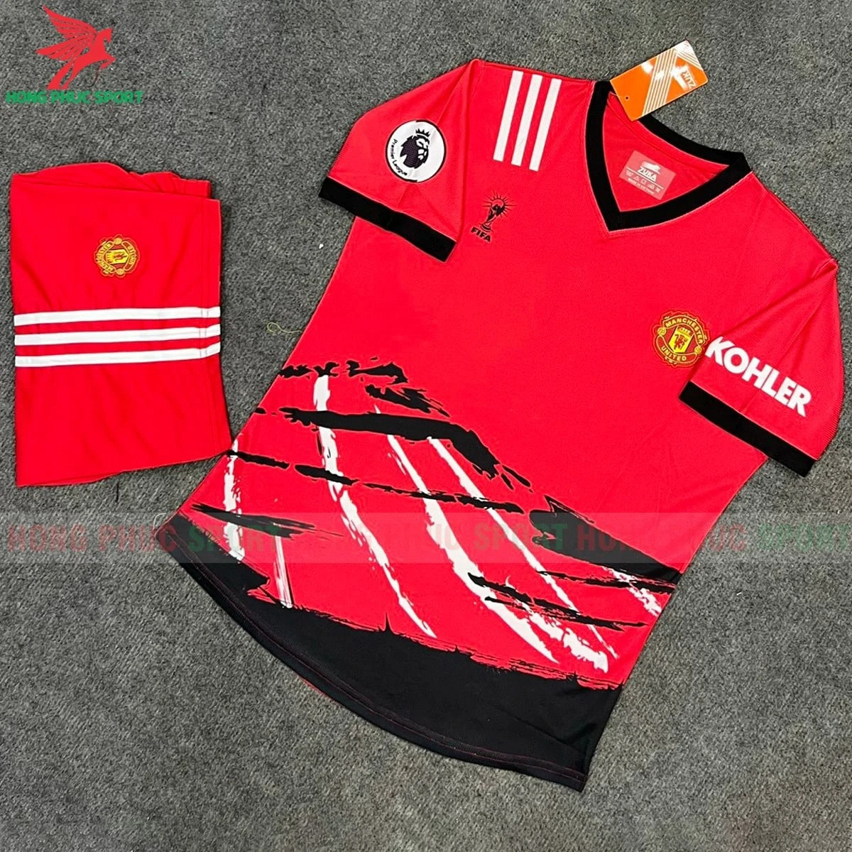 Bộ quần áo bóng đá Fan Manchester United 2022 màu đỏ - Thun lạnh cao cấp