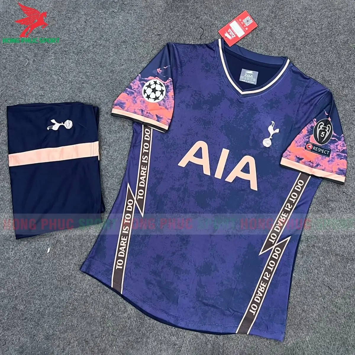 BỘ QUẦN ÁO BÓNG ĐÁ FAN TOTTENHAM 2022 TÍM – THUN LẠNH CAO CẤP