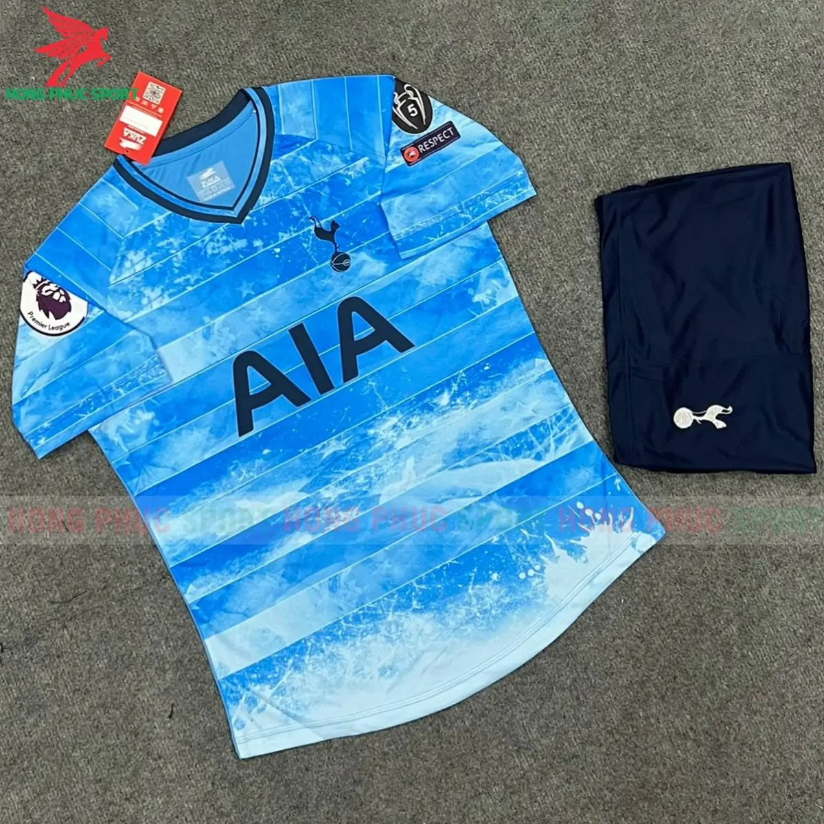 BỘ QUẦN ÁO BÓNG ĐÁ FAN TOTTENHAM 2022 XANH DƯƠNG – THUN LẠNH CAO CẤP