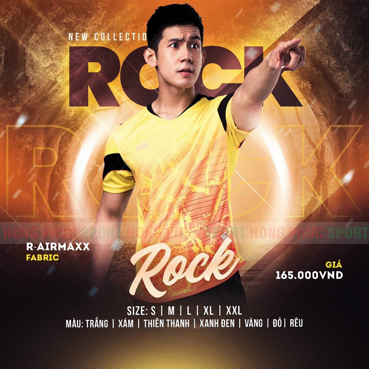 BỘ QUẦN ÁO BÓNG ĐÁ KHÔNG LOGO RIKI ROCK VÀNG - THUN LẠNH CAO CẤP