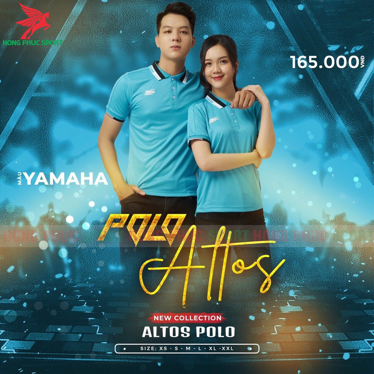 BỘ QUẦN ÁO KHÔNG LOGO RIKI POLO ALTOS XANH YAMAHA - THUN LẠNH CAO CẤP