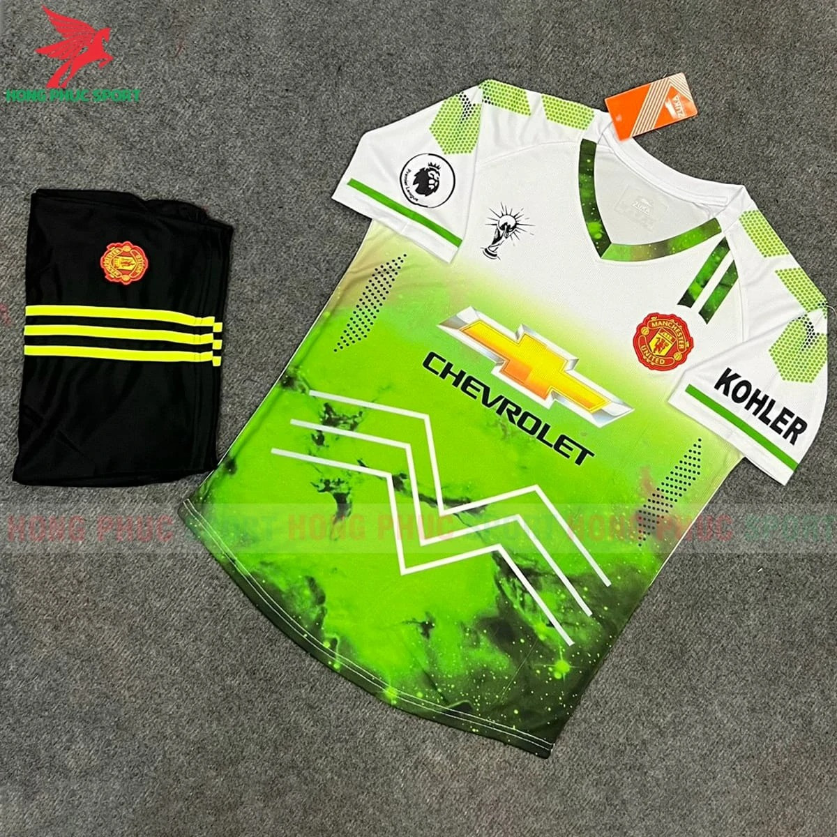 Bộ quần áo bóng đá Fan Manchester United 2022 xanh lá cây - Thun lạnh cao cấp