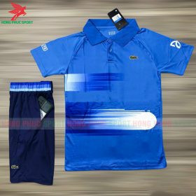 BỘ QUẦN ÁO THỂ THAO POLO LACOSTE MẪU 1 XANH DƯƠNG - DỆT VIỆT NAM