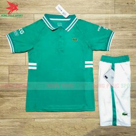 BỘ QUẦN ÁO THỂ THAO POLO LACOSTE MẪU 2 XANH NGỌC - DỆT VIỆT NAM