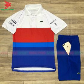 BỘ QUẦN ÁO THỂ THAO POLO LACOSTE MẪU 4 XANH DƯƠNG - DỆT VIỆT NAM