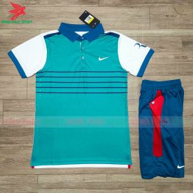 BỘ QUẦN ÁO THỂ THAO POLO NIKE MẪU 2 XANH RÊU - DỆT VIỆT NAM
