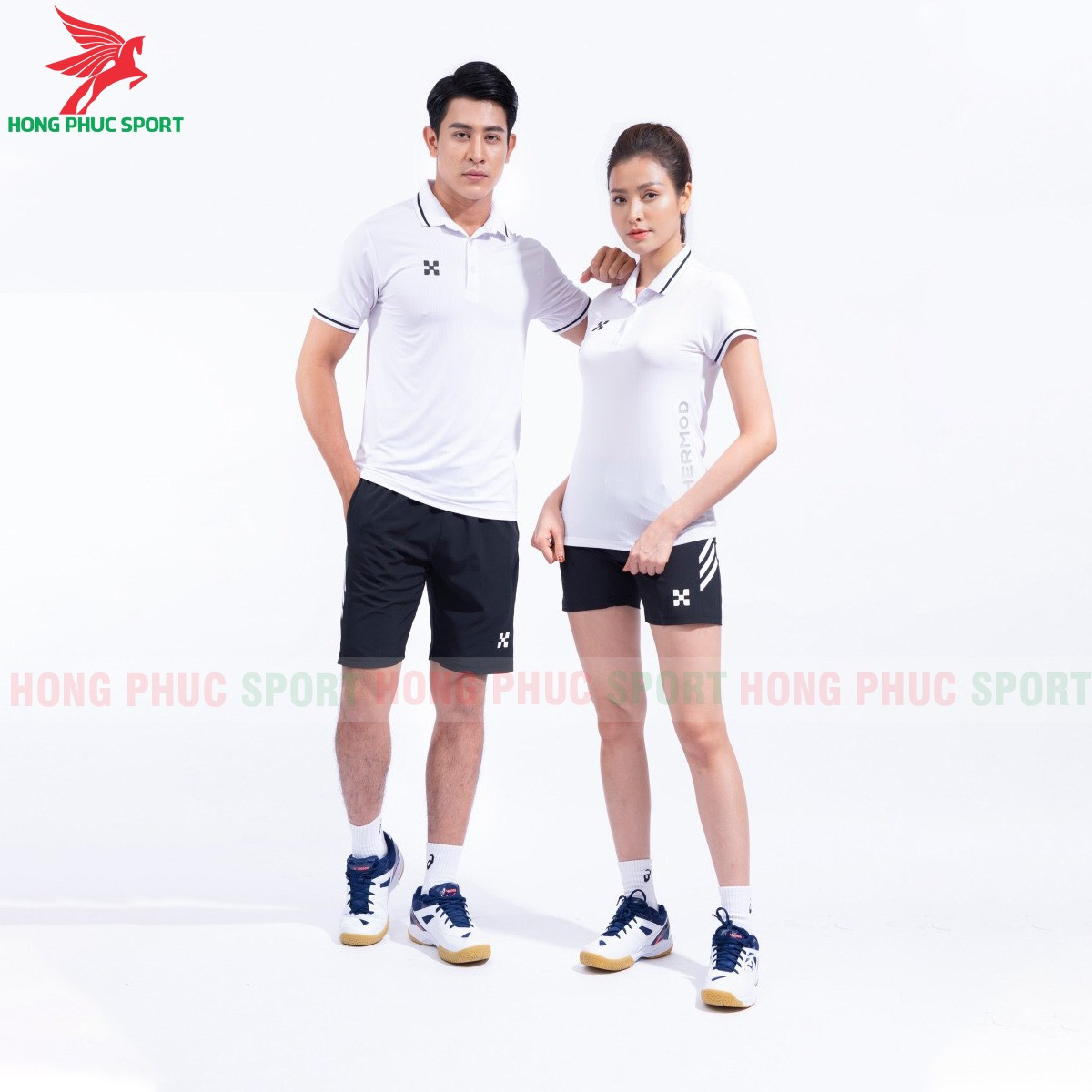 BỘ QUẦN ÁO THỂ THAO HERMOD SHINE MÀU TRẮNG - THUN LẠNH DỆT KIM