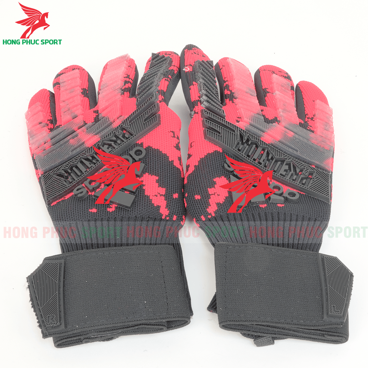 GĂNG TAY THỦ MÔN ADIDAS PREDATOR KHÔNG XƯƠNG MẪU 5 MÀU ĐỎ - ĐEN