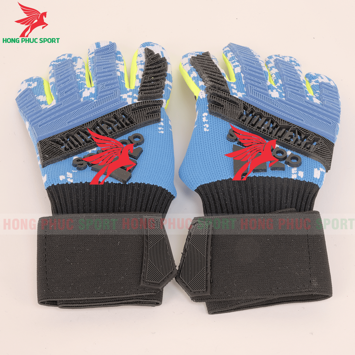 GĂNG TAY THỦ MÔN ADIDAS PREDATOR KHÔNG XƯƠNG MẪU 1 MÀU XANH DƯƠNG - ĐEN