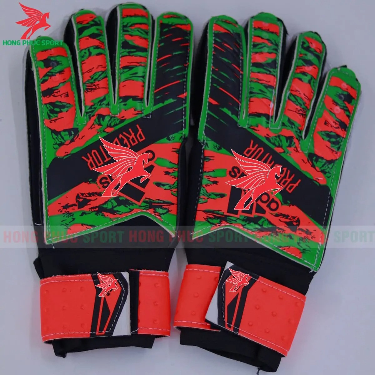 GĂNG TAY THỦ MÔN ADIDAS PREDATOR PRO VER3 XANH CAM - KHÔNG XƯƠNG