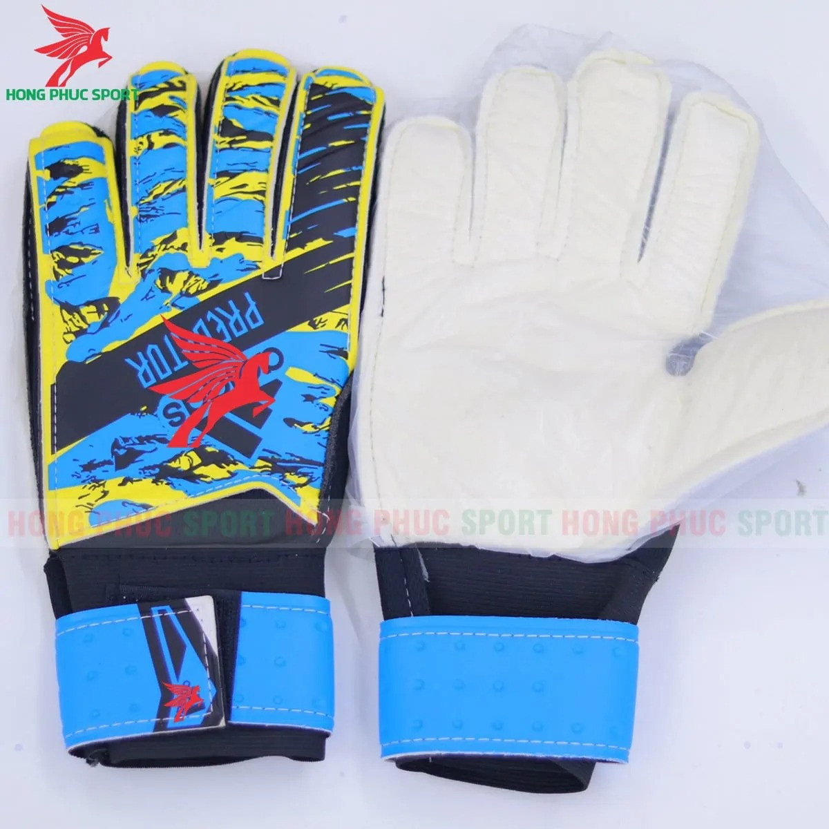 GĂNG TAY THỦ MÔN ADIDAS PREDATOR PRO VER3 XANH DA TRỜI - KHÔNG XƯƠNG