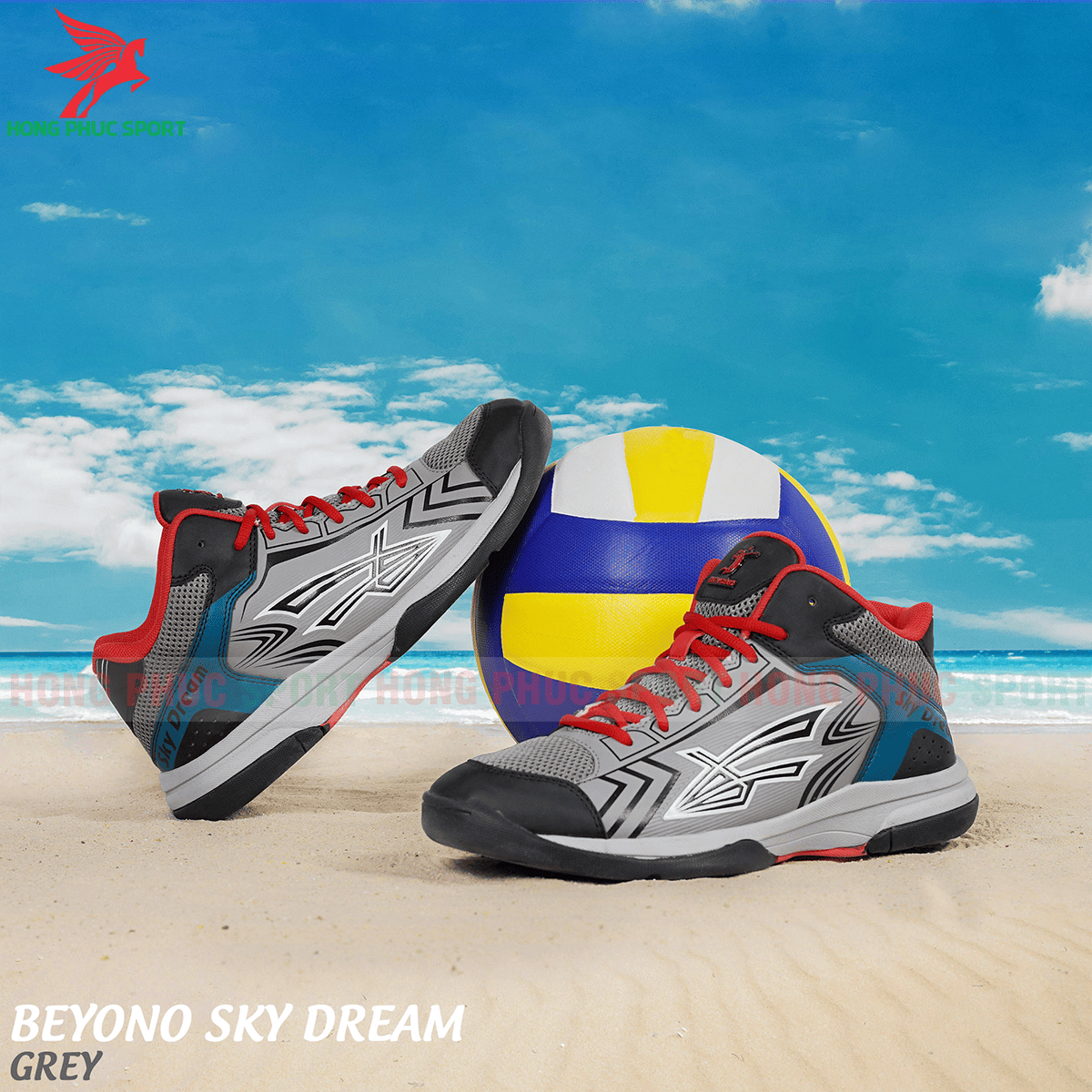 GIÀY THI ĐẤU BÓNG CHUYỀN BEYONO SKY DREAM 2020 NAM/NỮ MẪU 3 MÀU XÁM