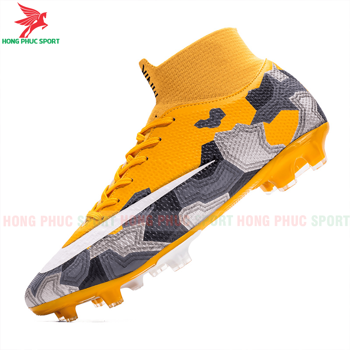 Giày đá banh Superfly VII Mbappe V2 2020 FG mẫu 1 màu vàng (3)