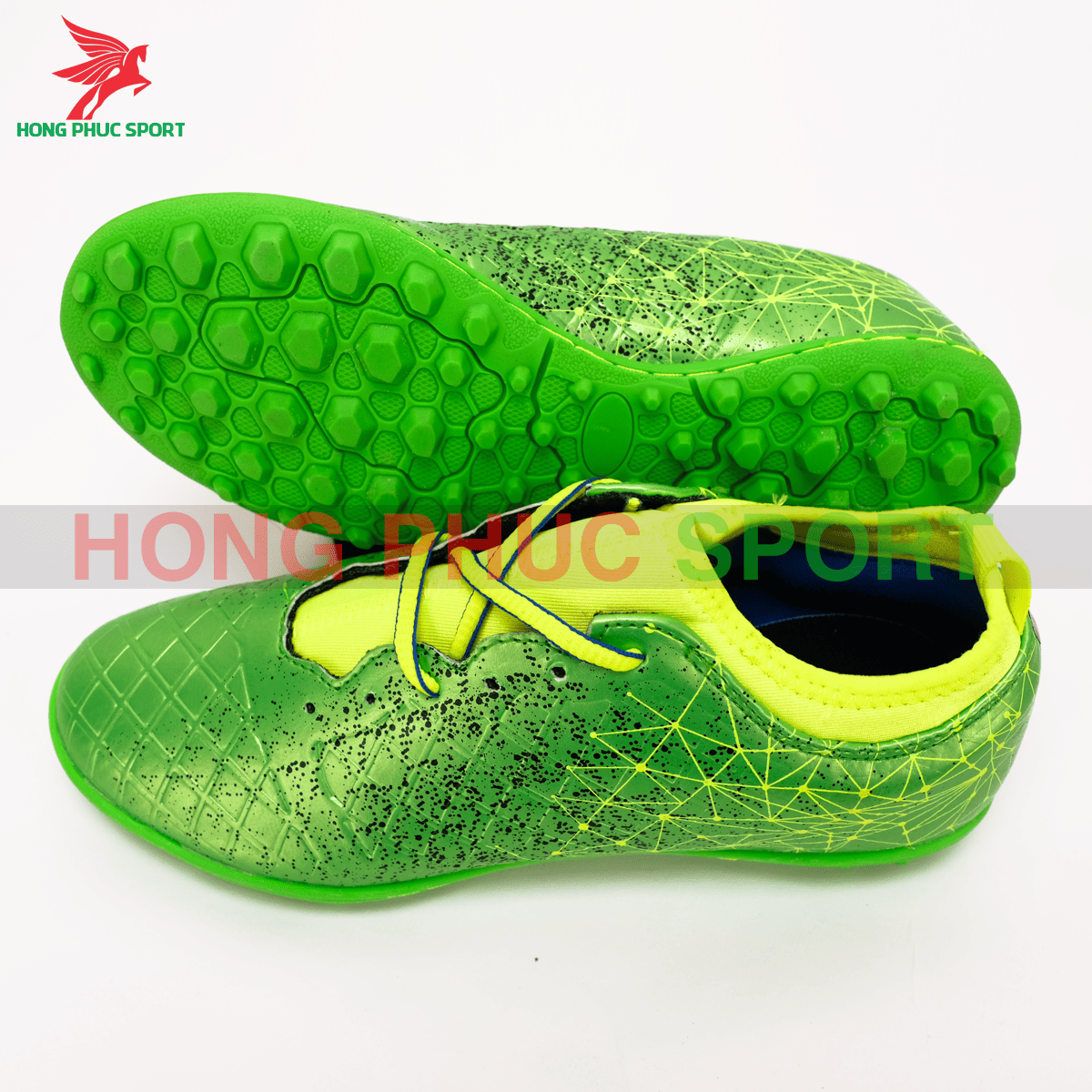 Giày đá banh Hồng Phúc Sport Premium 21.1 màu Xanh lá