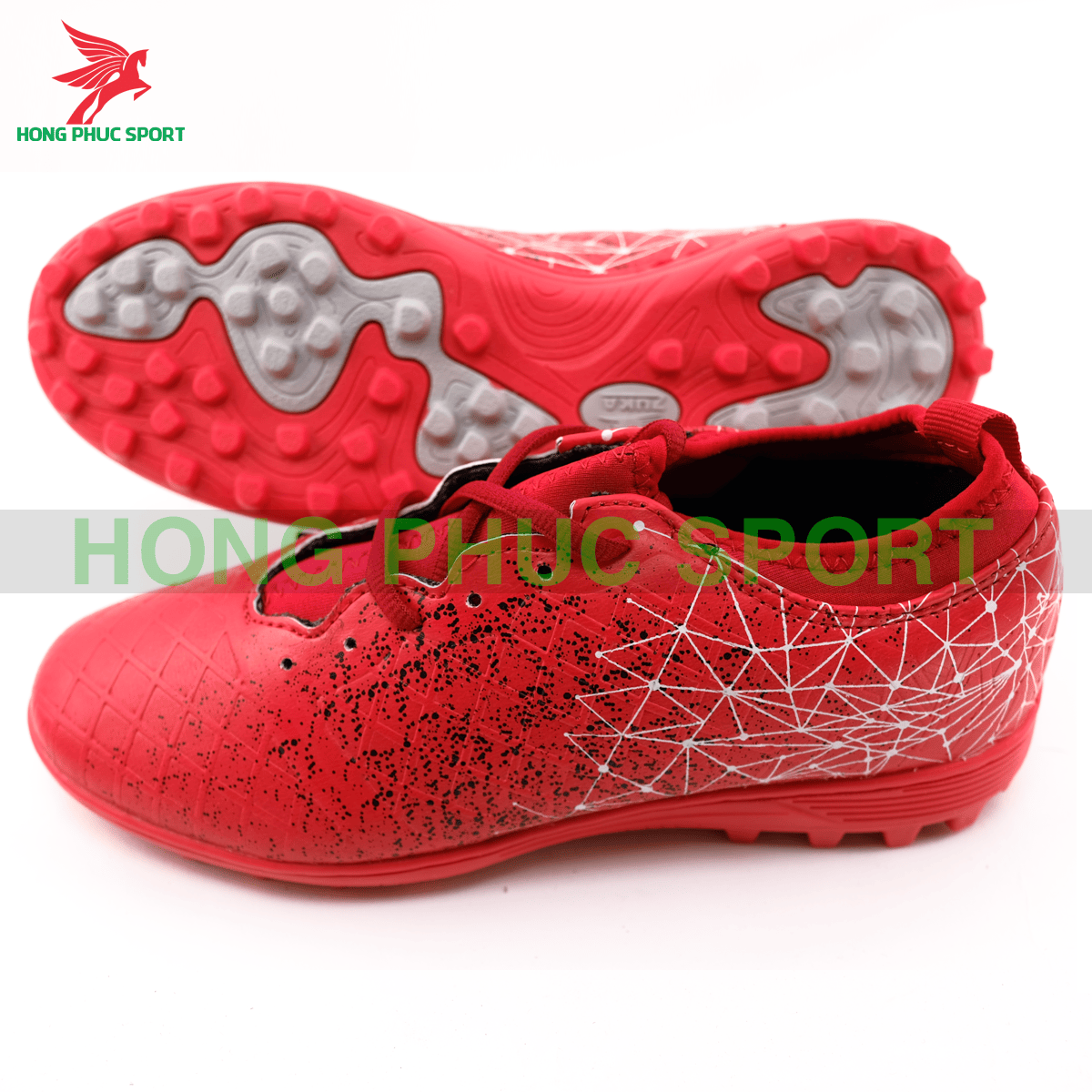 Giày đá banh Hồng Phúc Sport Premium 21.3 màu đỏ