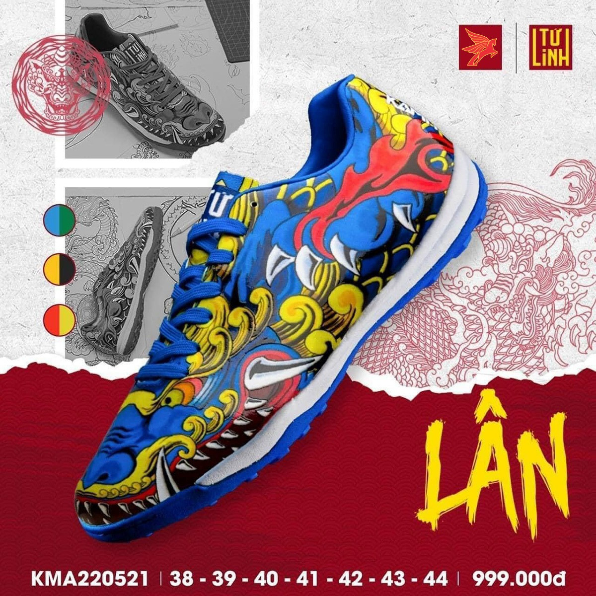 GIÀY ĐÁ BÓNG KAMITO KMA220238 PHIÊN BẢN LÂN - SÂN CỎ NHÂN TẠO