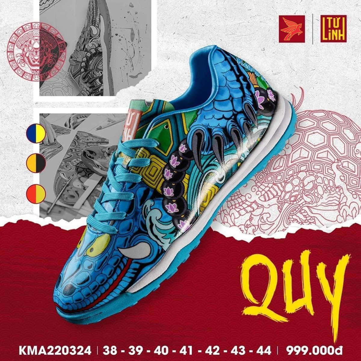 GIÀY ĐÁ BÓNG KAMITO KMA220238 PHIÊN BẢN QUY - SÂN CỎ NHÂN TẠO