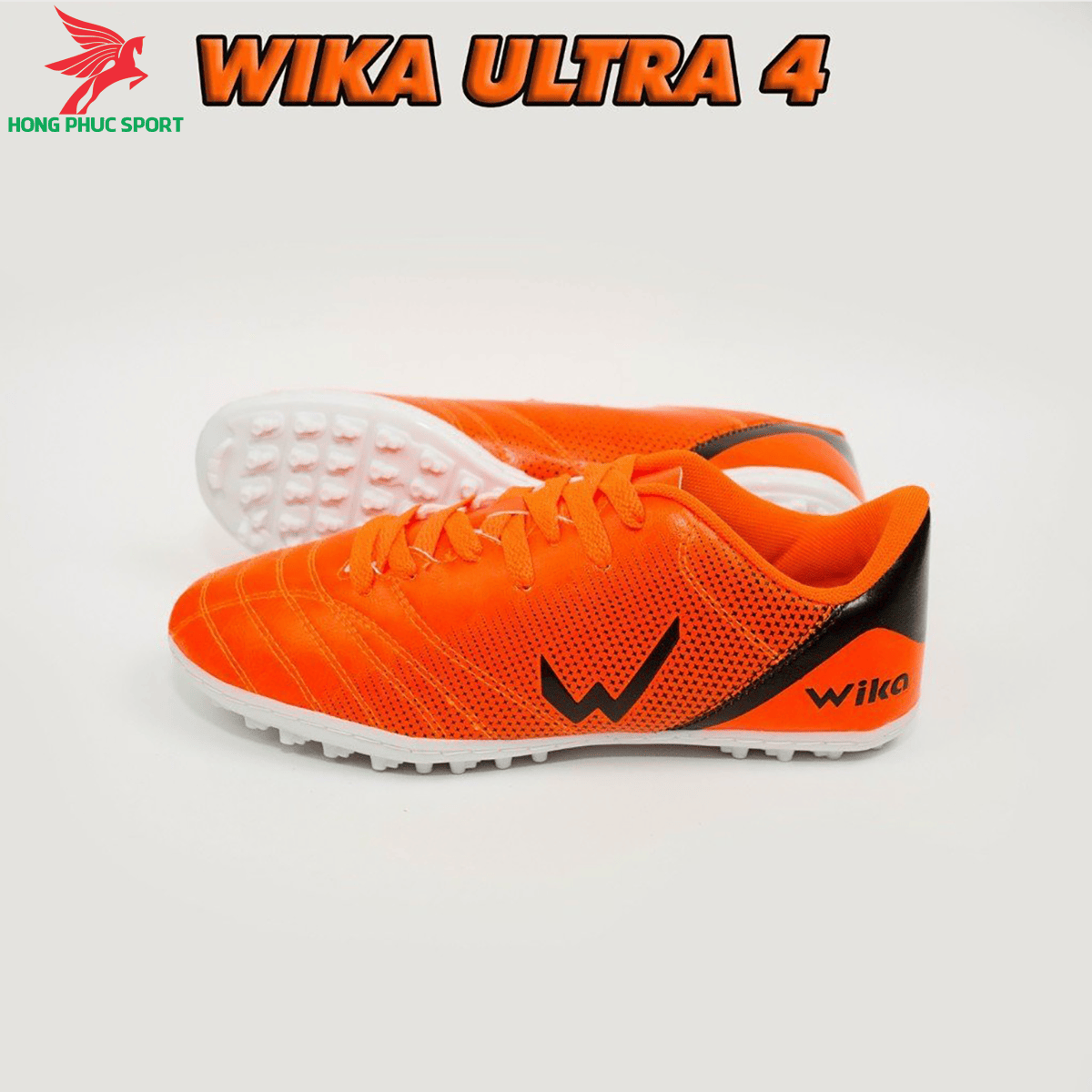 Giày đá banh Wika Ultra 4 đế TF màu cam