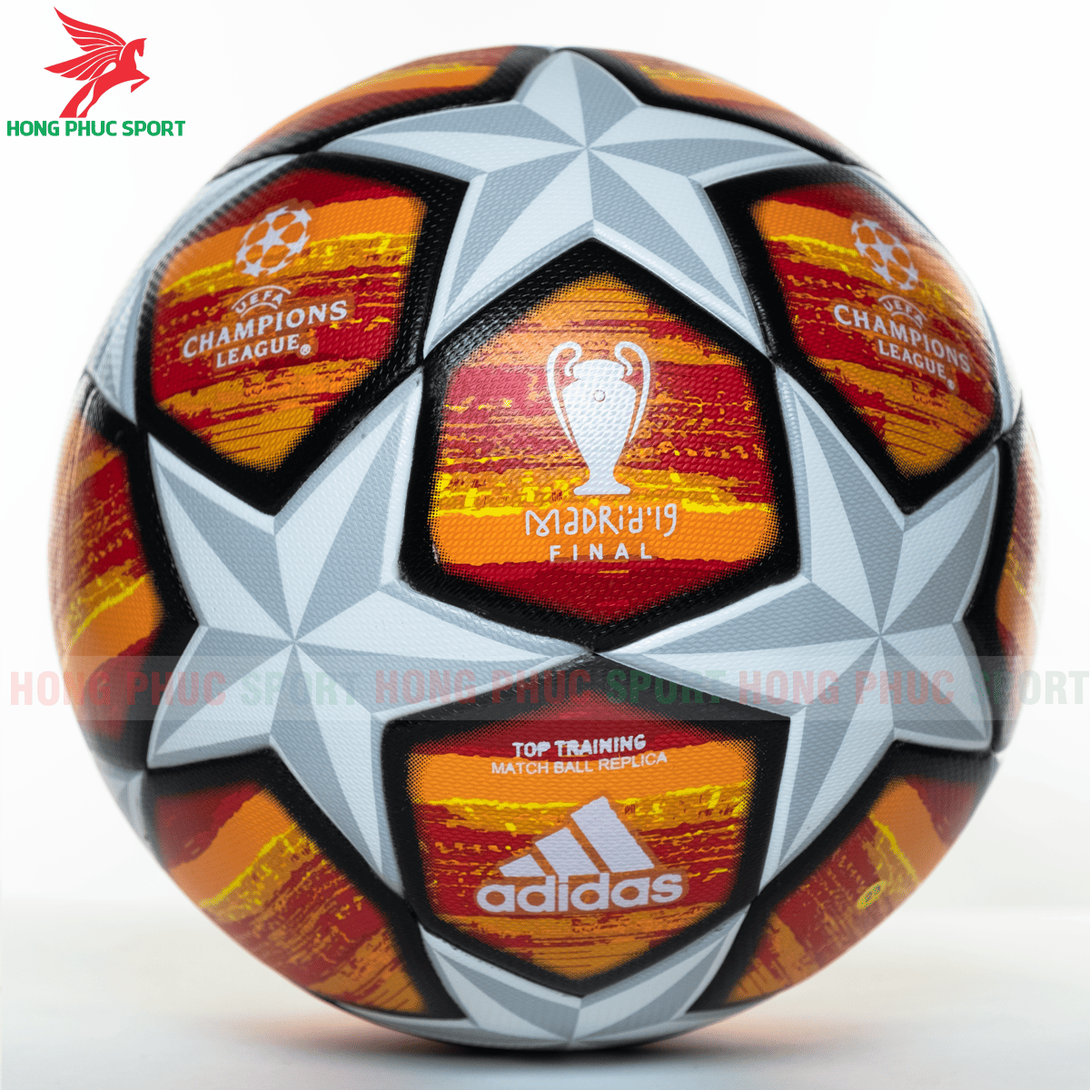 Quả bóng đá Champion League Final 2019 màu cam