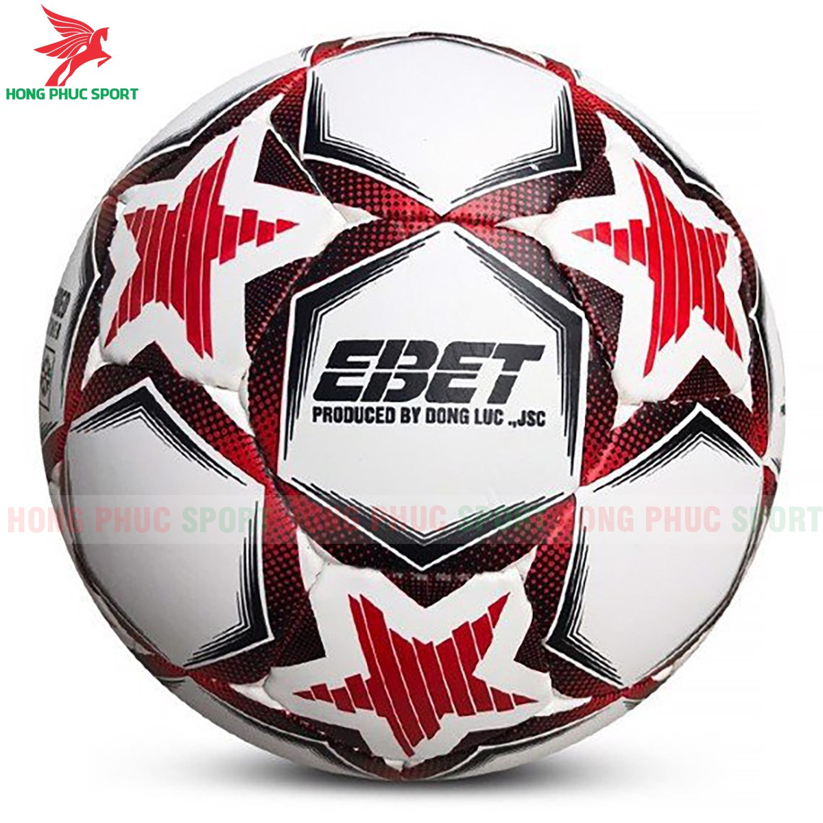 QUẢ BÓNG ĐÁ EBET CM 7.05 SIZE 4 ĐỎ CHÍNH HÃNG ĐỘNG LỰC - DA PVC