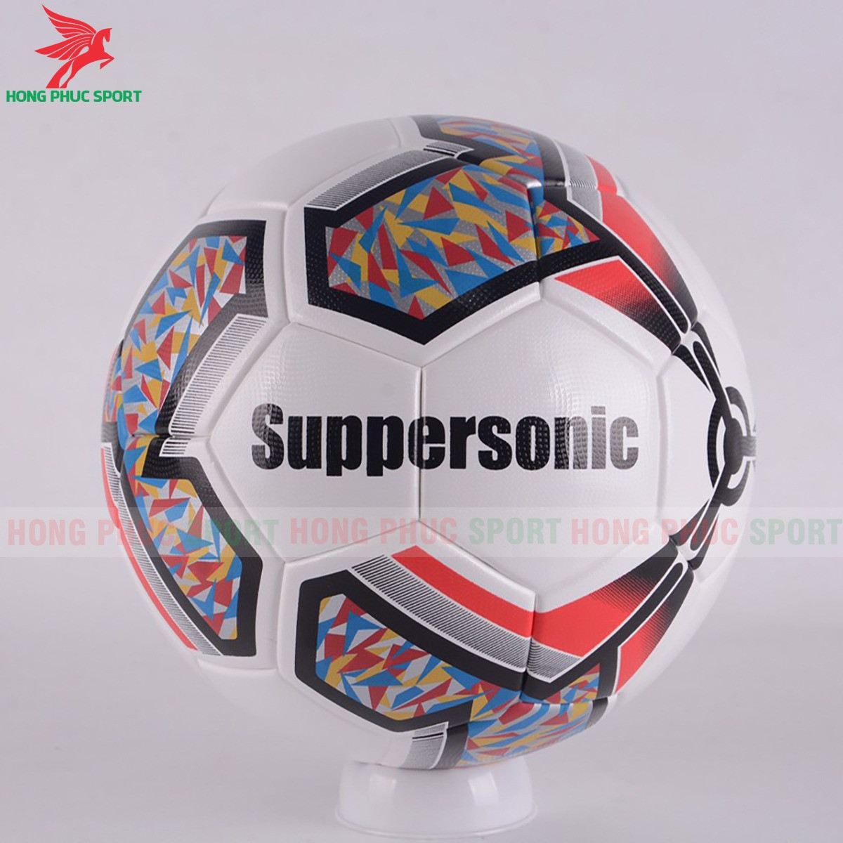 QUẢ BÓNG ĐÁ SUPPERSONIC ĐỎ SIZE 5 ĐỘNG LỰC - DA TPU CAO CẤP