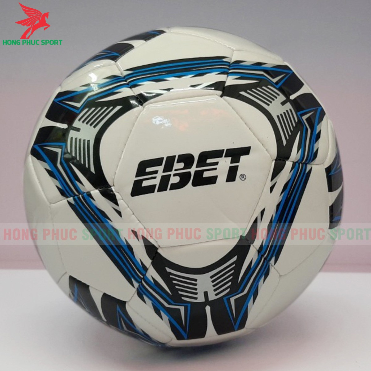 QUẢ BÓNG ĐÁ EBET CM 8.01 XANH DƯƠNG SIZE 4 - DA PVC