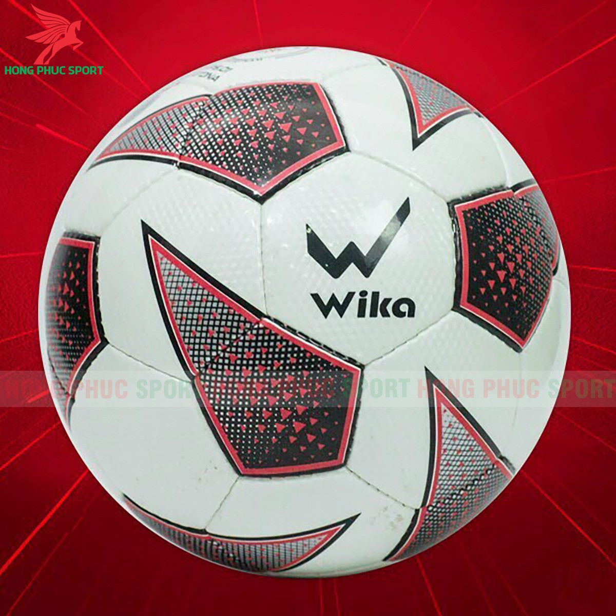 QUẢ BÓNG ĐÁ WIKA CATONA ĐỎ SIZE 5 - DA PU & PVC CAO CẤP