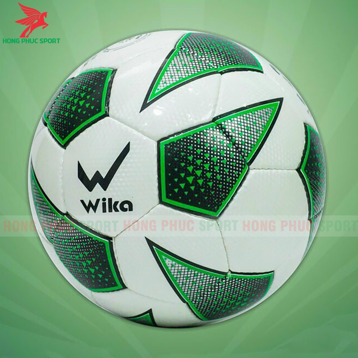 QUẢ BÓNG ĐÁ WIKA CATONA XANH LÁ SIZE 5 - DA PU & PVC CAO CẤP