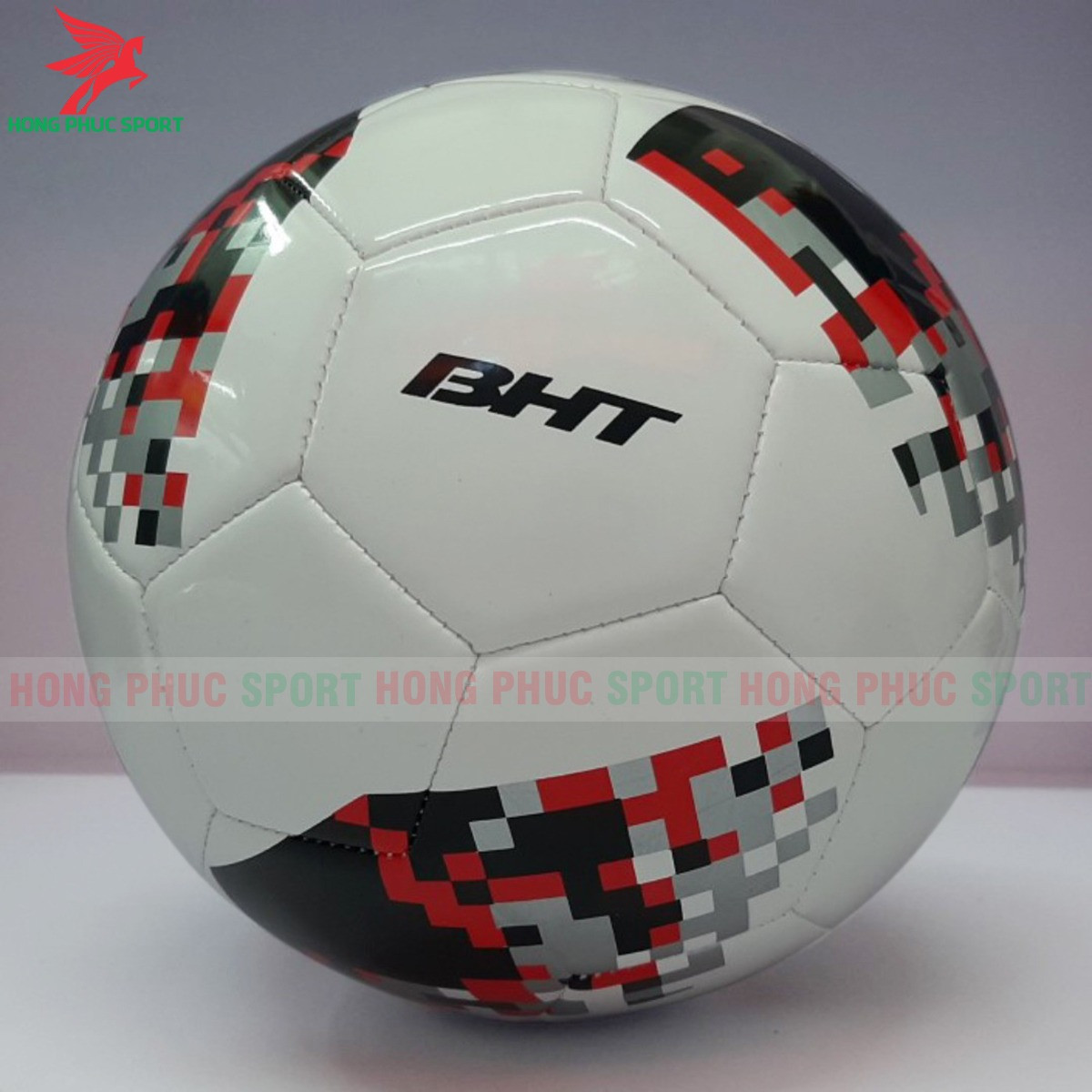 QUẢ BÓNG ĐÁ WORLD CUP 2018 BHT ĐỎ ĐEN SIZE 5 - DA PVC