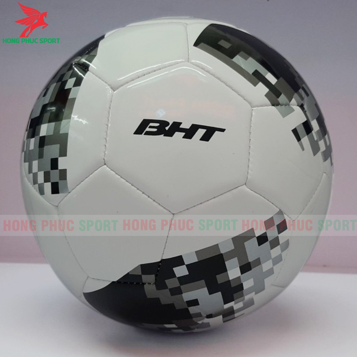 QUẢ BÓNG ĐÁ WORLD CUP 2018 BHT XÁM ĐEN SIZE 5 - DA PVC