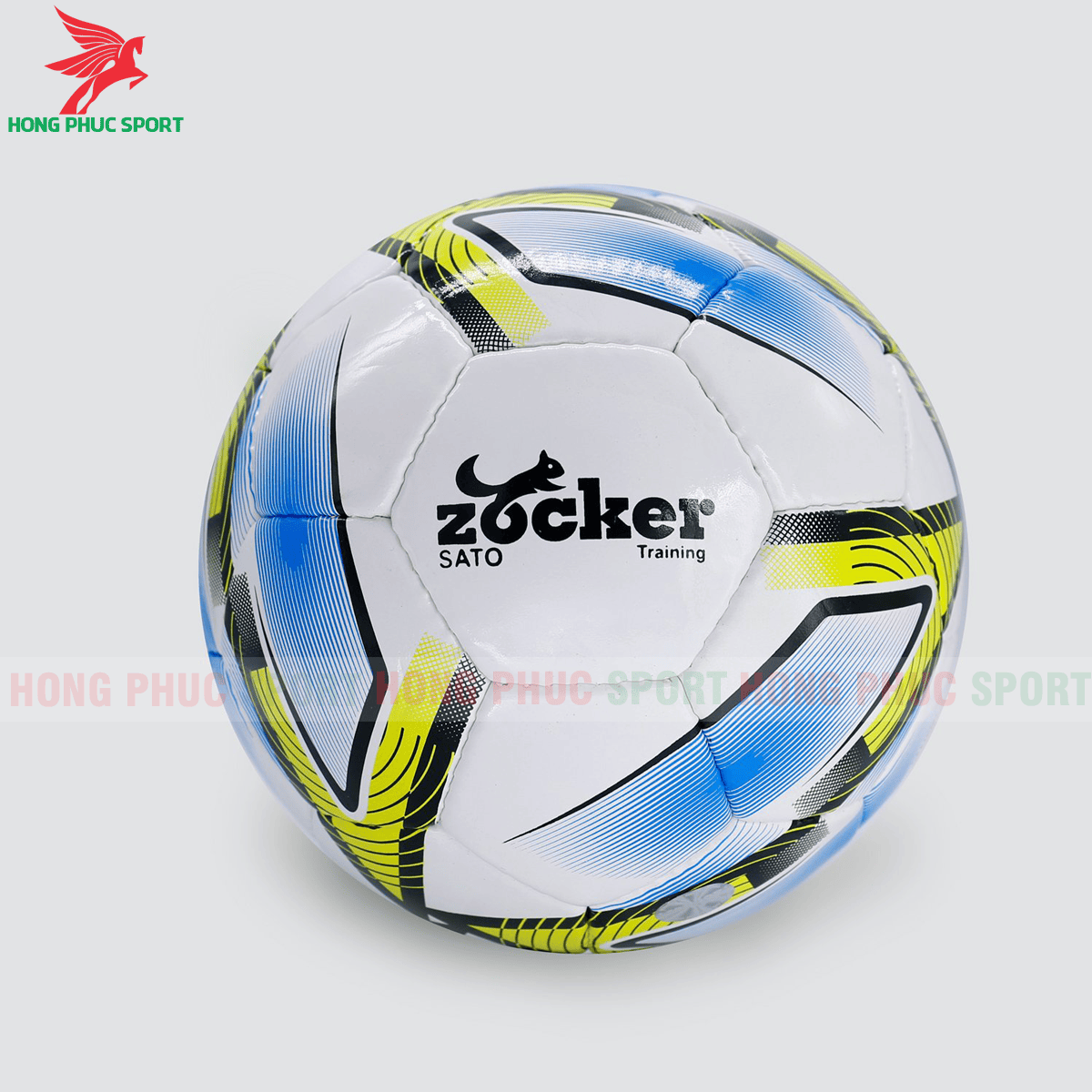 QUẢ BÓNG ĐÁ SIZE 5 ZOCKER SATO S1901 2021 MẪU 3 MÀU VÀNG