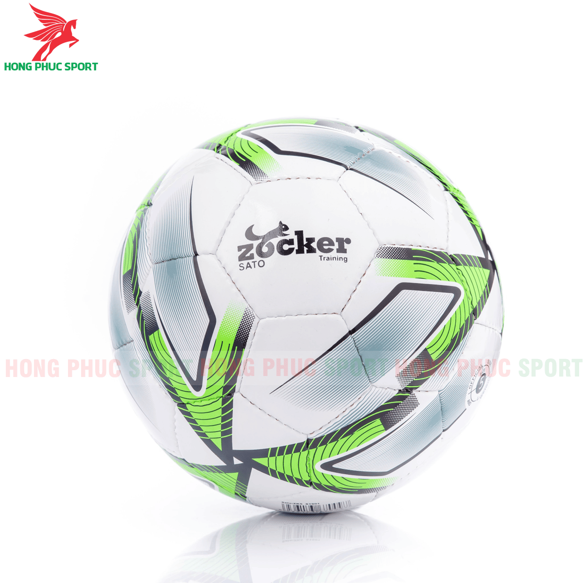 QUẢ BÓNG ĐÁ SIZE 5 ZOCKER SATO S1901 2021 MẪU 2 MÀU XANH