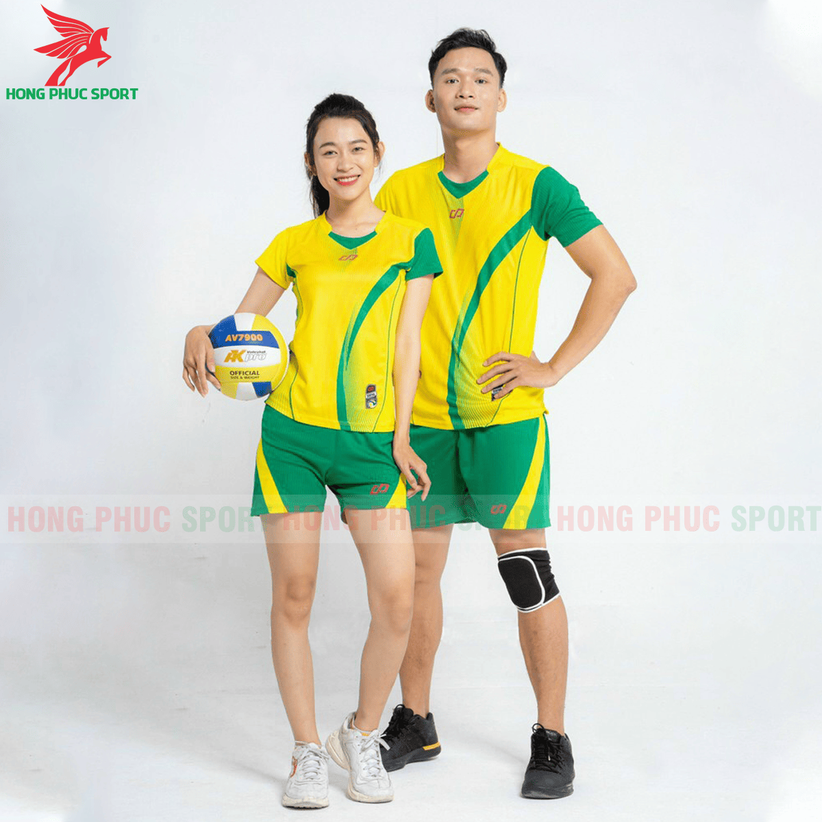 Quần áo bóng chuyền CP Zentiga màu Vàng