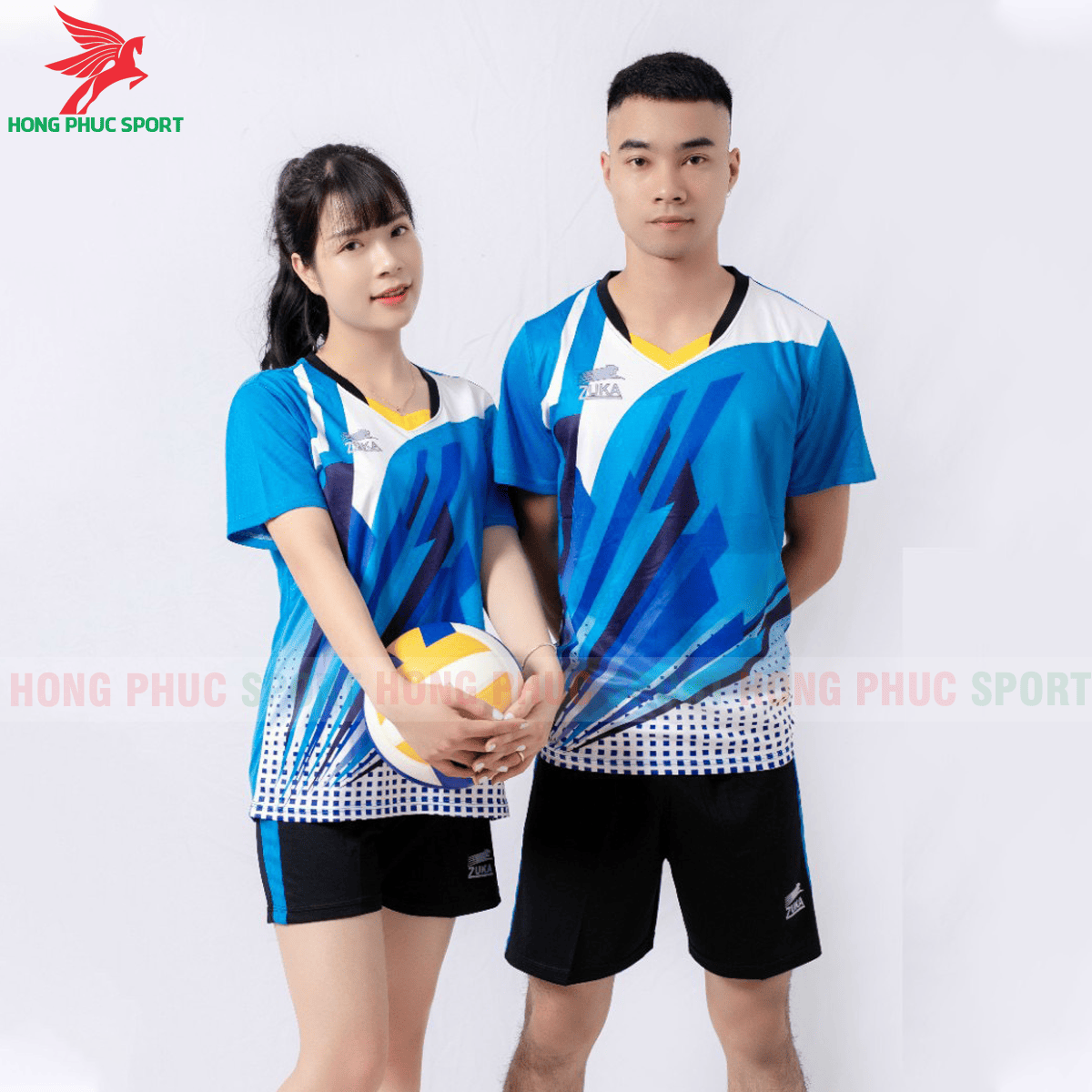 Quần áo bóng chuyền Zuka - 01 2021 màu xanh dương (1)