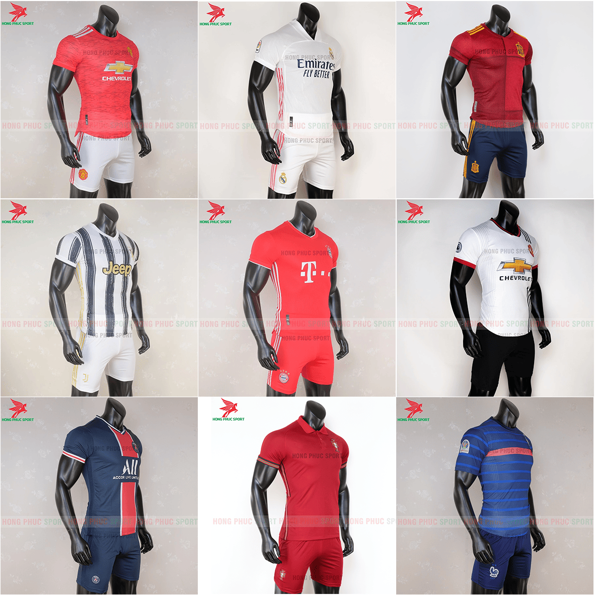 Quần áo bóng đá Hồng Phúc Sport cung cấp